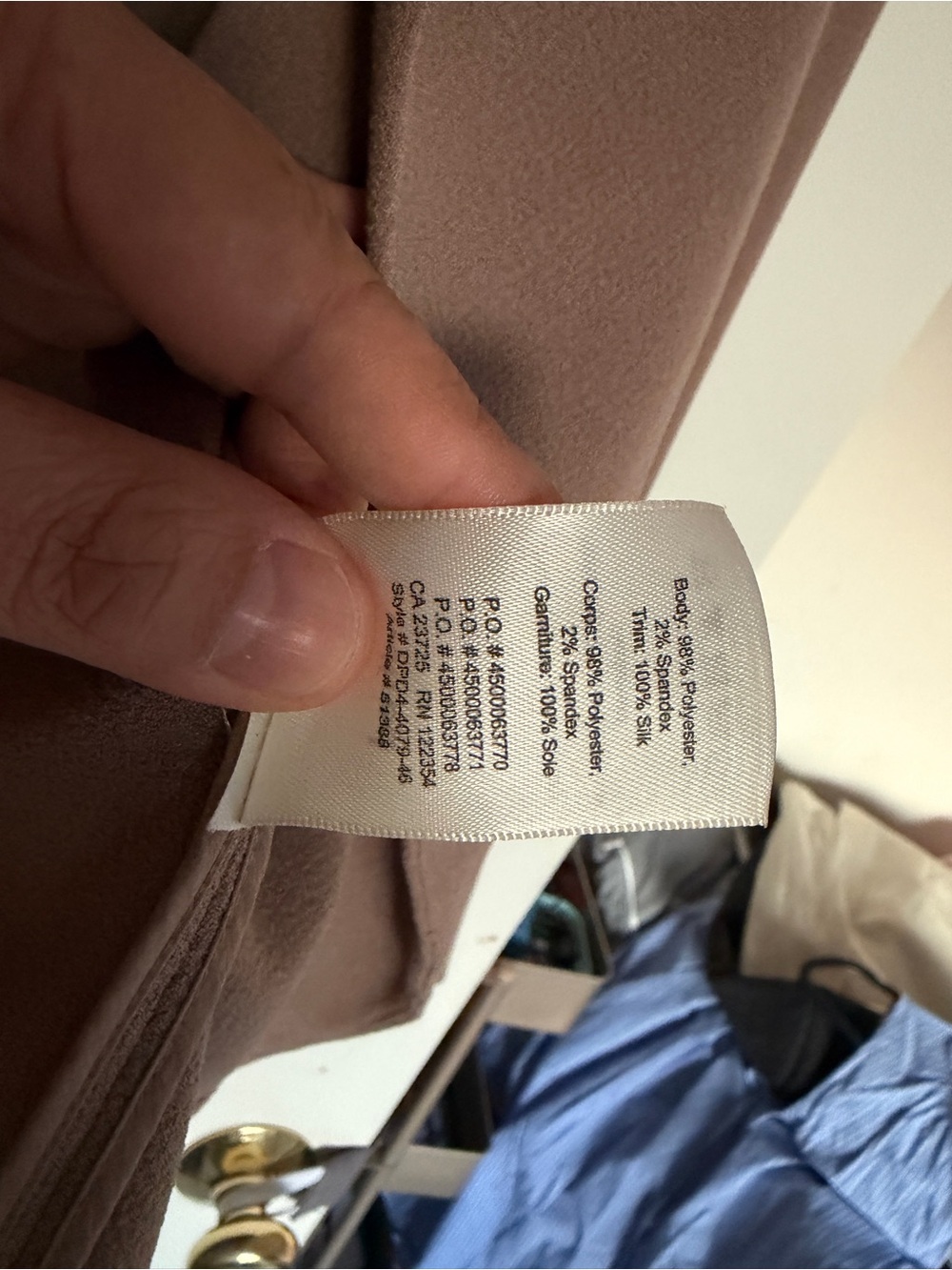 Wilfred Open-Front Shawl Collar Coatigan in Taupe - Picture 4 of 4